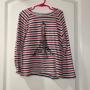 Paris Eiffel Tower Long sleeve shirt for girls size 10
